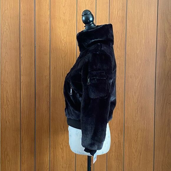 Sam. Girl's Harlow Faux Fur Jacket size 10 - Picture 3 of 12